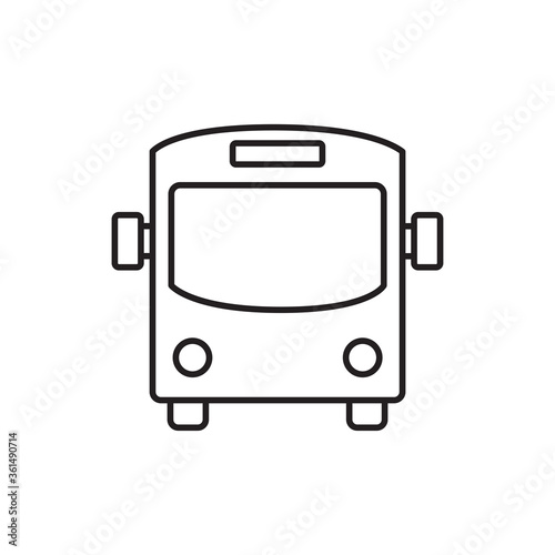 Bus icon vector. Transportation sign