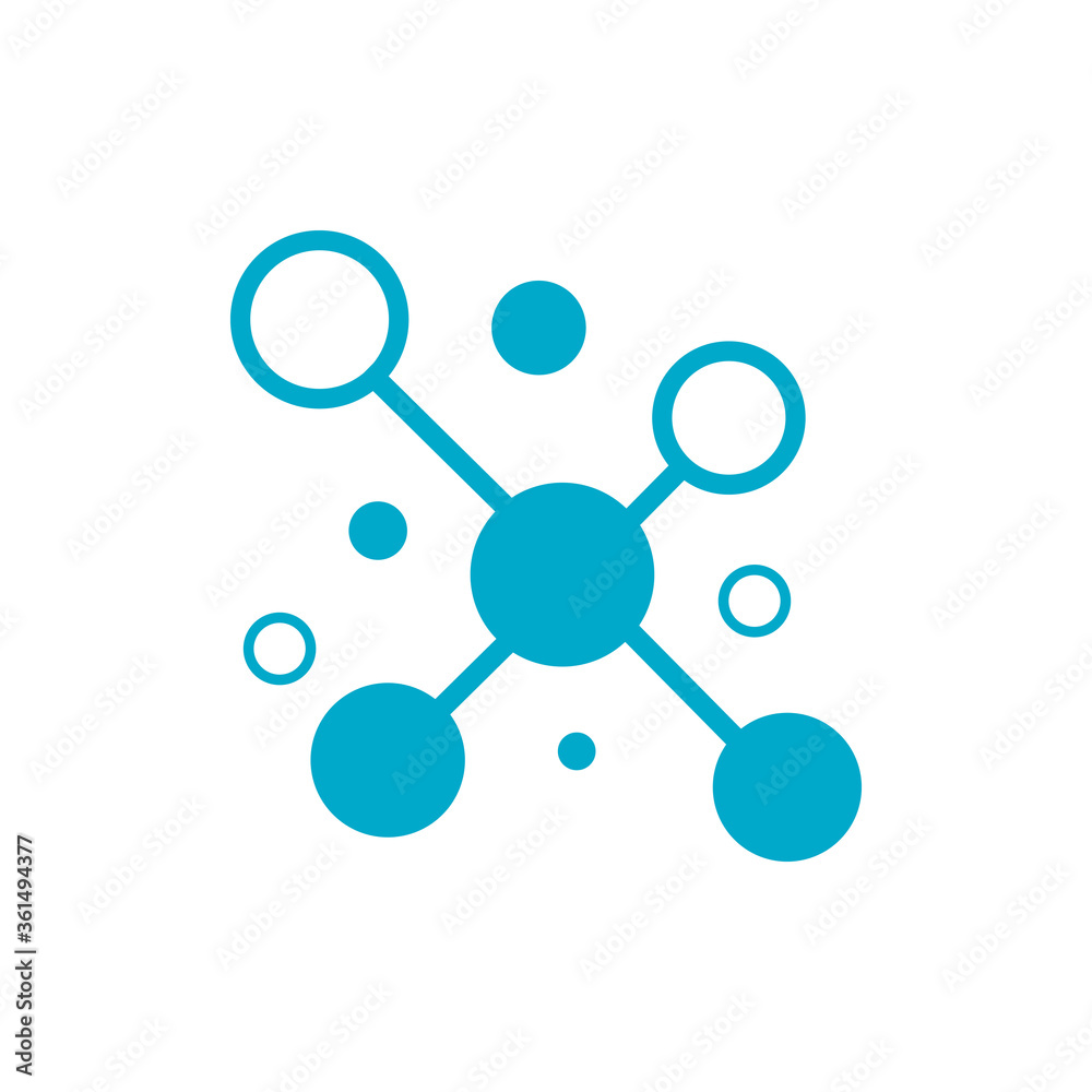 molecule ilustration vector icon template molecule ilustration vector icon template