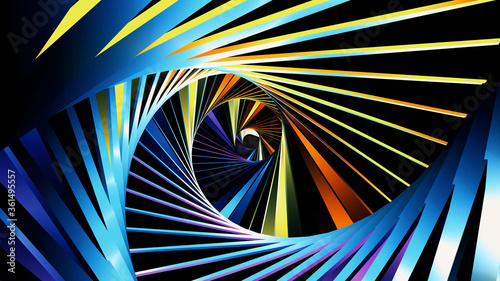 Beautiful geometric abstract background with color accents.