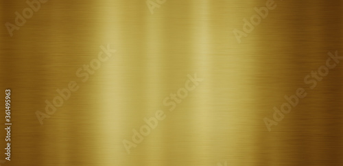 Gold metal abstract background with polished, brushed texture.