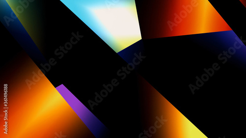 Beautiful geometric abstract background with color accents.