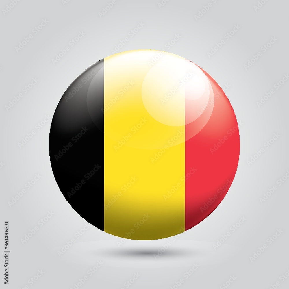 Button badge of belgium Button badge of belgium