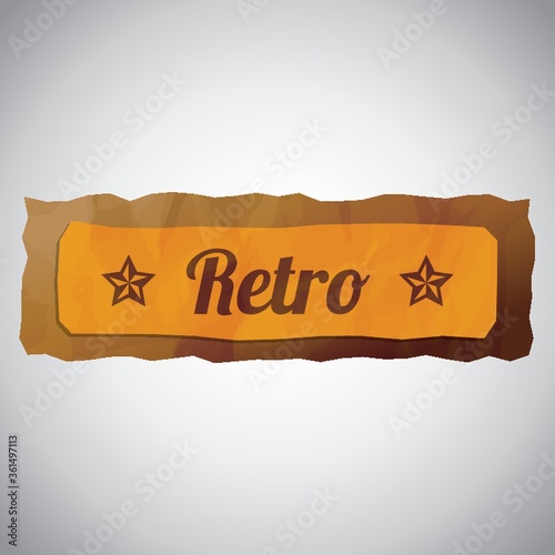Retro label