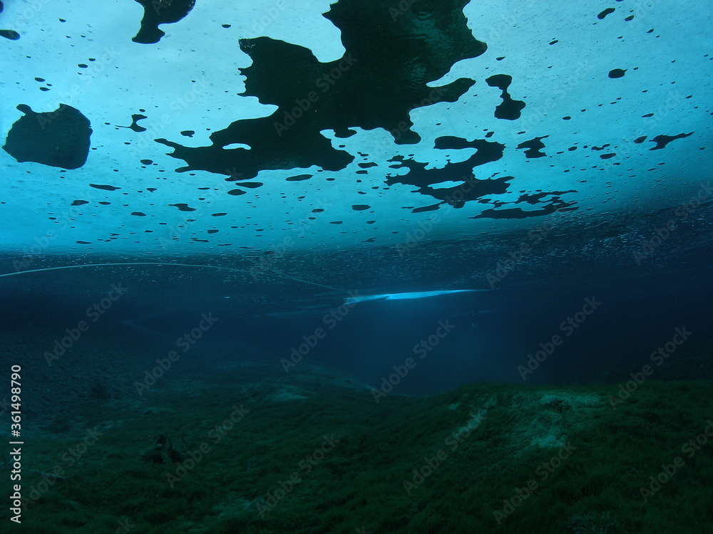 Fototapeta premium Eistauchen