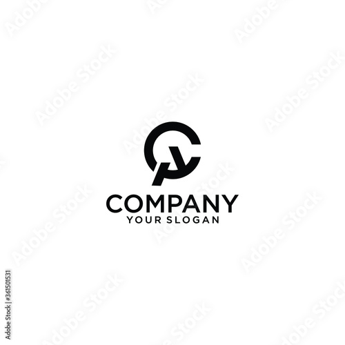 initial letter logo CA, AC, logo template