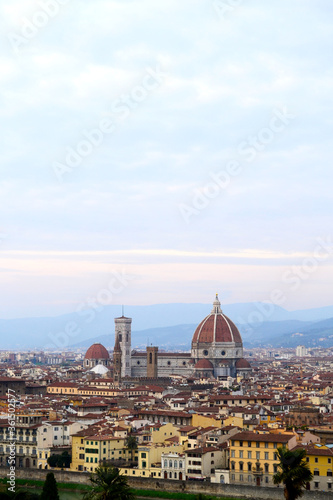 A view of the city of Florence seen from the   Piazzale Michelangelo  