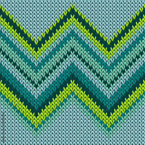Handicraft zig zal lines knitted texture 