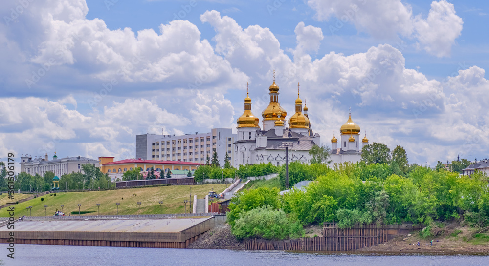 Holy Trinity Men Monastery of Russian Orthodox church. Tyumen, Russia.