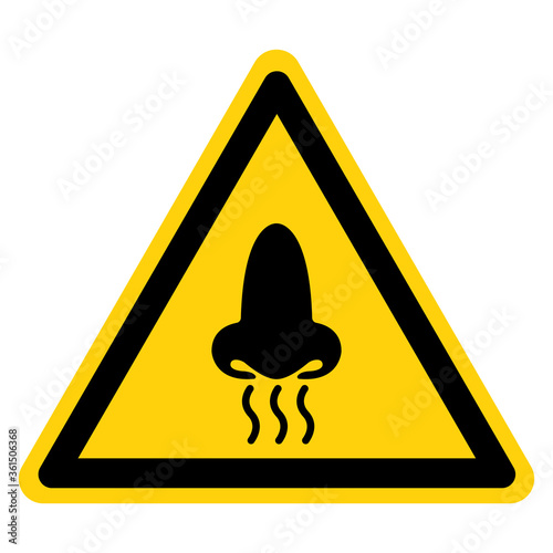 Loss OF Smell Symptoms Covid-19 Symbol Sign, Vector Illustration, Isolate On White Background Label .EPS10