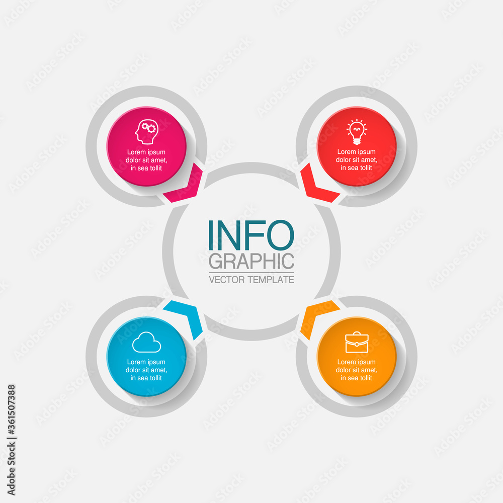 Vector infographic template with 4 steps or options. Data presentation, business concept design for web, brochure, diagram. Vector infographic template with 4 steps or options. Data presentation, business concept design for web, brochure, diagram.