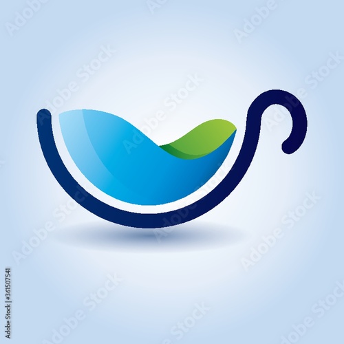 Abstract droplet icon