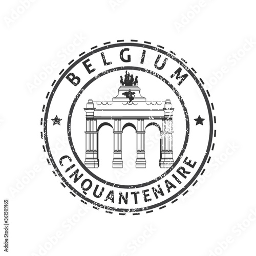 Belgium cinquantenaire stamp