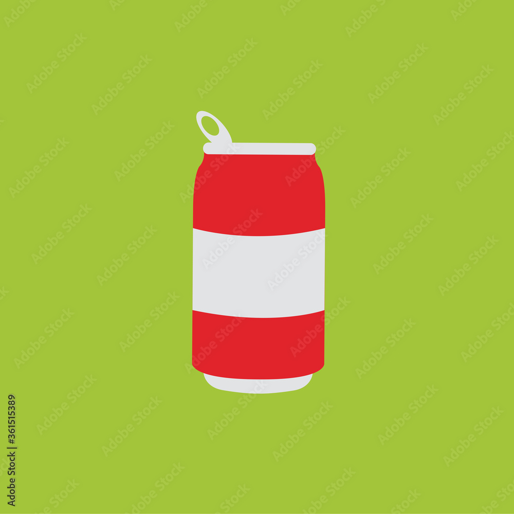 single one modern clean simple flat design opened cold cola can drinks icon or symbol illustration for summer single one modern clean simple flat design opened cold cola can drinks icon or symbol illustration for summer