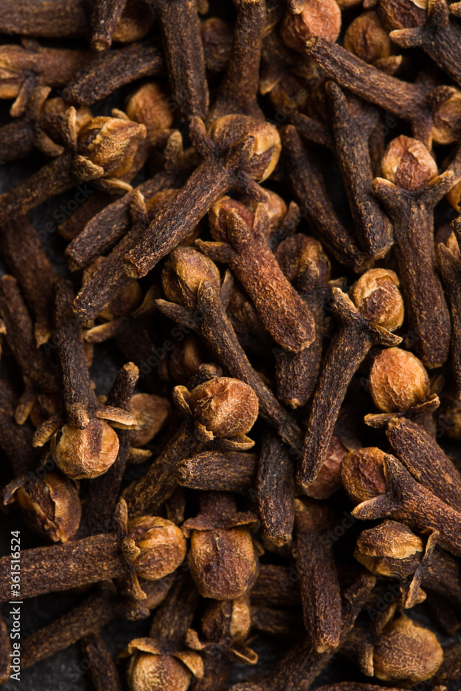 Clove spice as background texture closeup. Macro Clove spice as background texture closeup. Macro