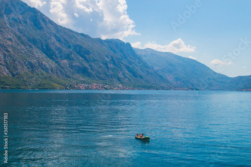 Lanscape and frame about all mountains and nature around kotor. Bay of Kotor is is the winding bay of the Adriatic Sea in southwestern Montenegro. Kotor is part of UNESCO.