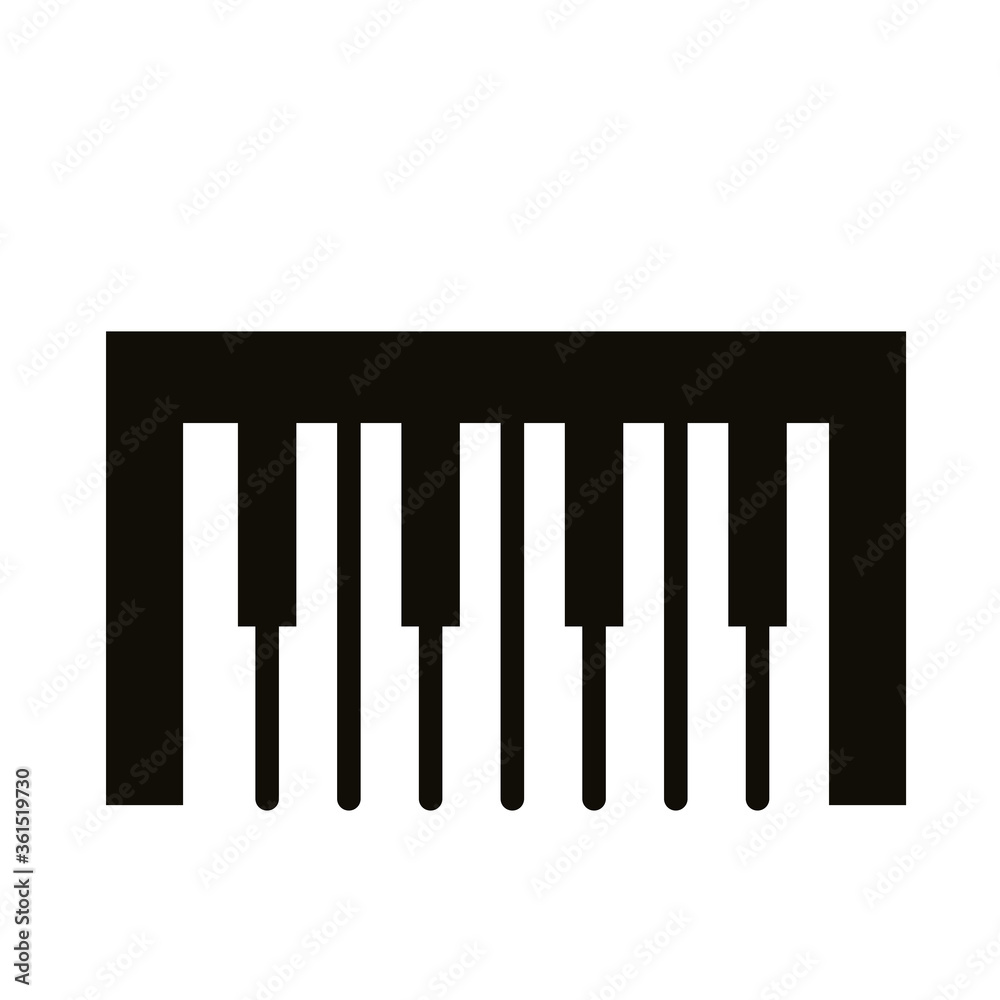 piano musical instrument silhouette style icon piano musical instrument silhouette style icon