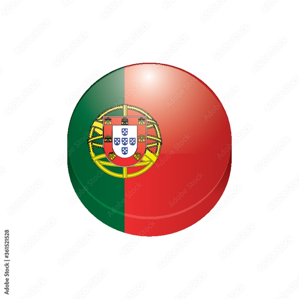 Obraz premium Portugal button