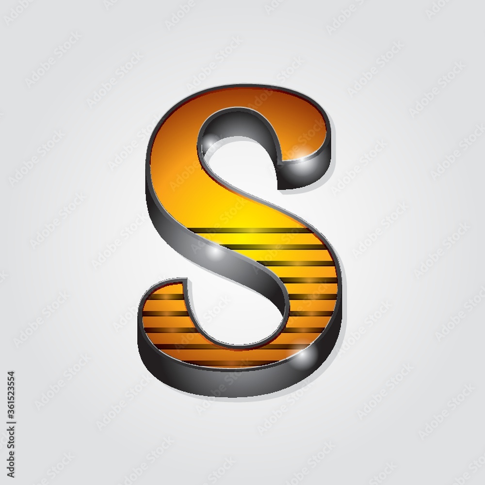 Fototapeta premium Alphabet S