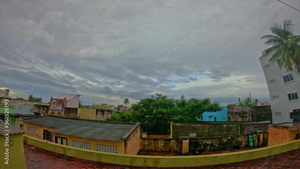 Beautiful climate wide angle time lapse,India rainy season, city of India. Beautiful climate wide angle time lapse,India rainy season, city of India.
