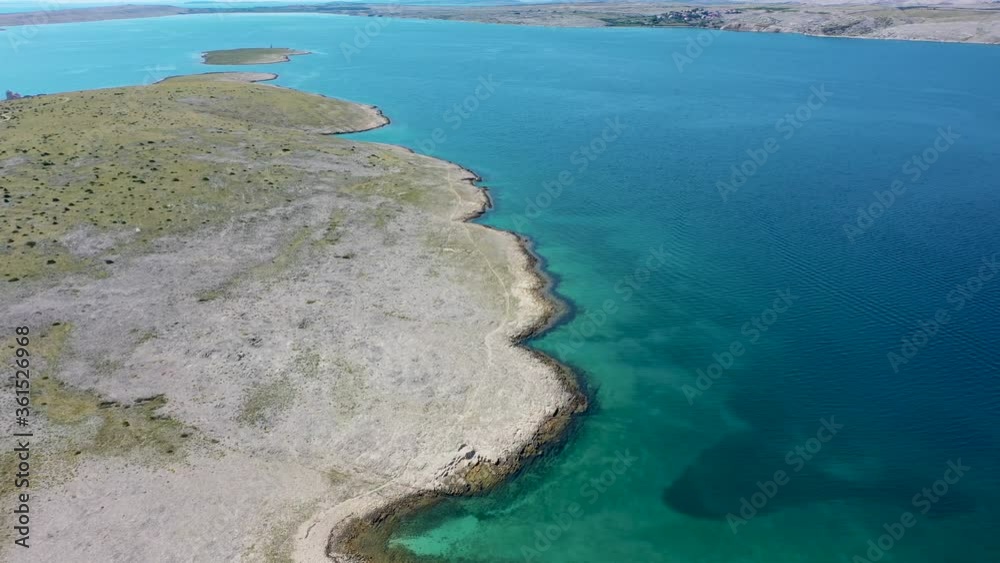 Aerial flight above, turquoise ocean, with the texture of foam on the waves Aerial flight above, turquoise ocean, with the texture of foam on the waves