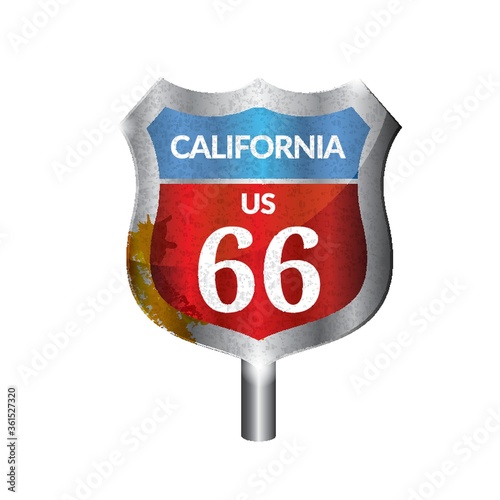 California route signboard