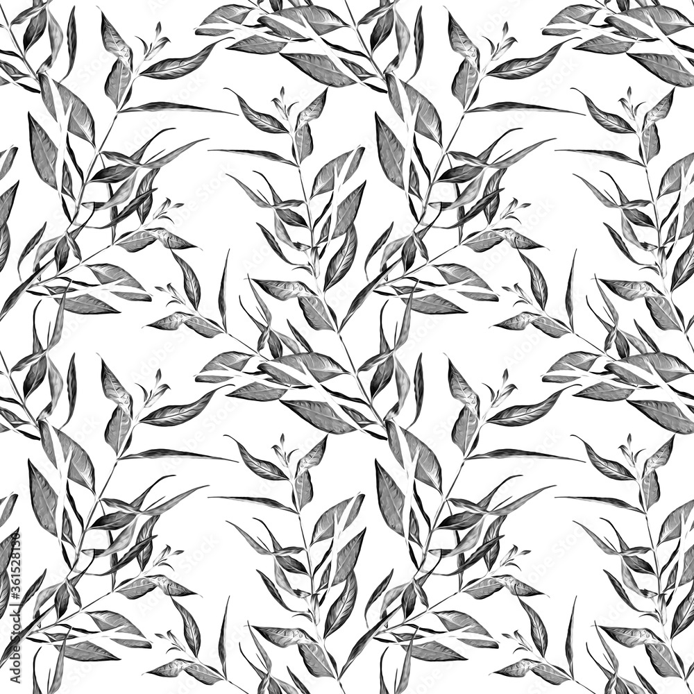 Obraz premium Butterfly leaves, seamless pattern.