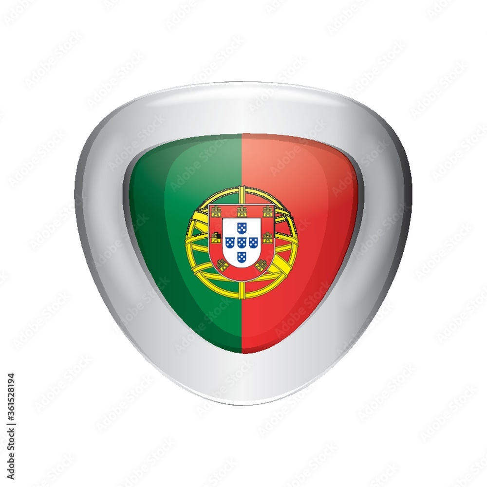 Obraz premium Portugal button