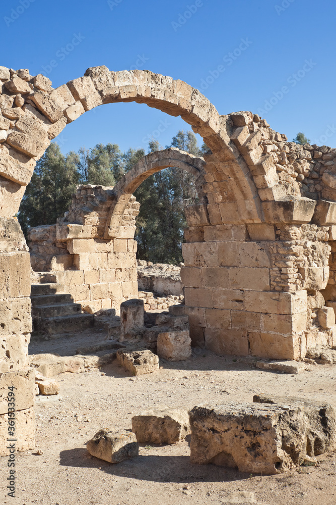 UNESCO dig site of hellenic period in Kurion, Cyprus