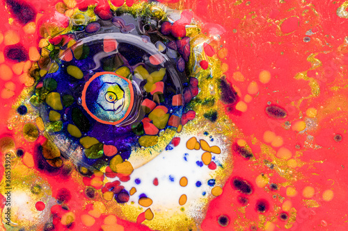 Bunte Glasplatte als Hintergrund