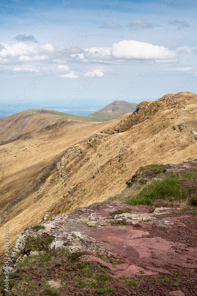 Mountain range nature landscape.