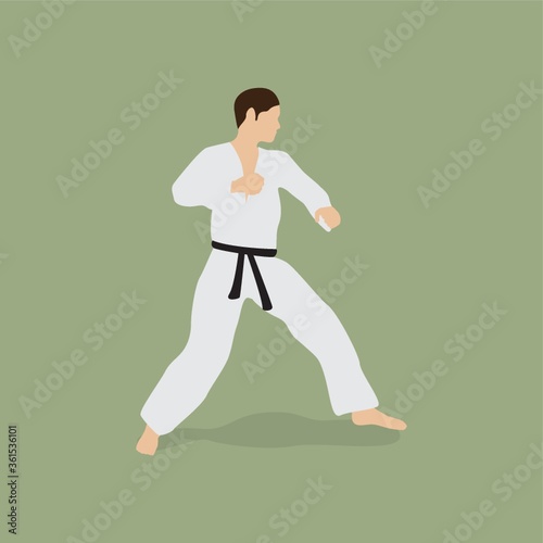 Judo karate player