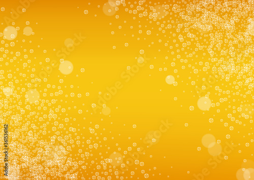 Lager beer. Background with craft splash. Oktoberfest foam.