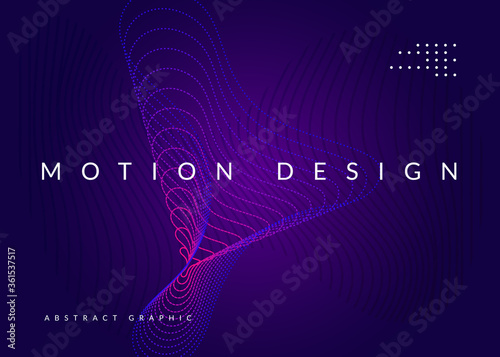 Abstract music flyer. Techno dj party. Electro dance event. Electronic trance sound. Club poster.
