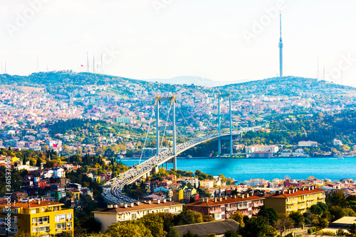 Istanbul Bosphorus Bridge in istanbul, turkey.