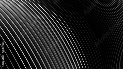 Wallpaper Mural Abstract pattern of circle shape with the effect of move. White clean rings animation. Abstract background for business presentation. Seamless loop 4k 3d render Torontodigital.ca