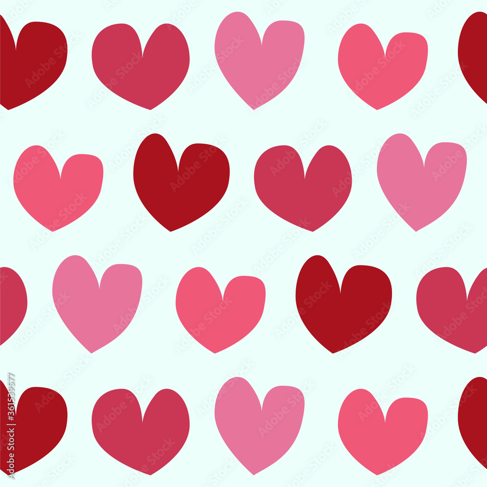 seamless pattern with little hearts