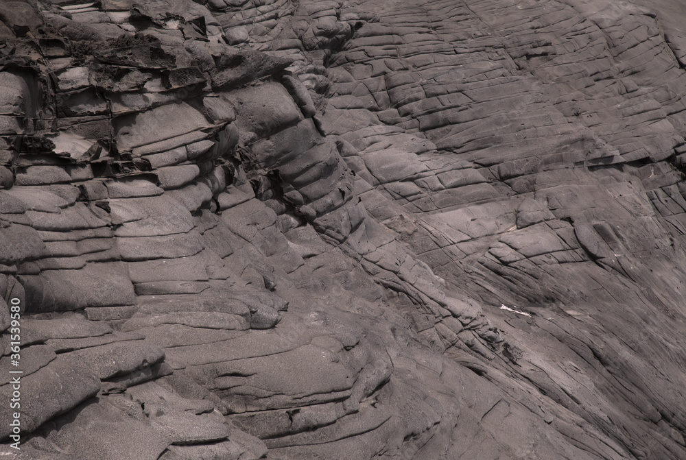 Lithophonic Rocks Gran Canaria, north coast, old lava fields around Puertillo de ...