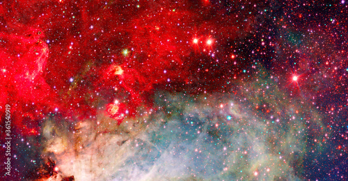 Fototapeta Naklejka Na Ścianę i Meble -  Galactic background. Elements of this image furnished by NASA