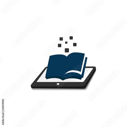 Ebook Logo Design vector