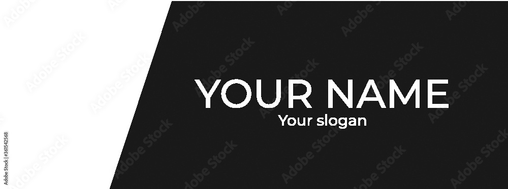 Bannière Facebook modifiable noir et blanc