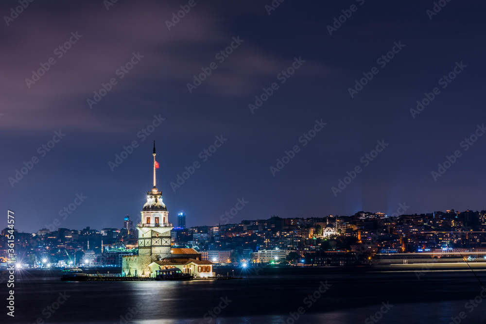 Maidens Tower in Istanbul, Turkey.