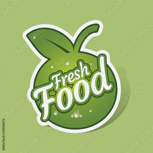 Fresh food sticker