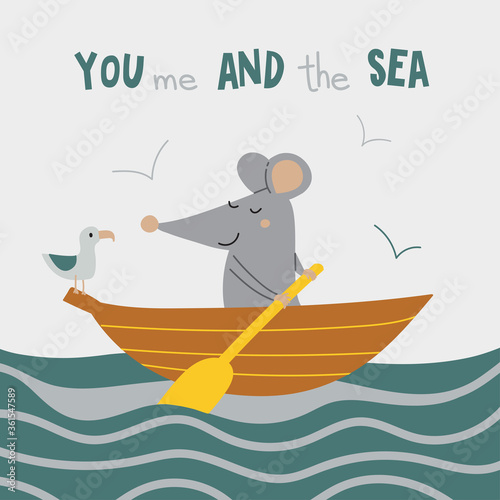 You me and the sea card