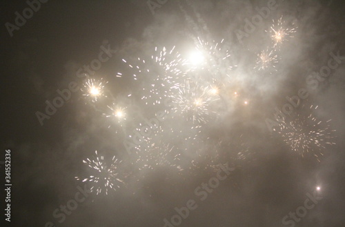 sparkling lights on new year's eve, abstract