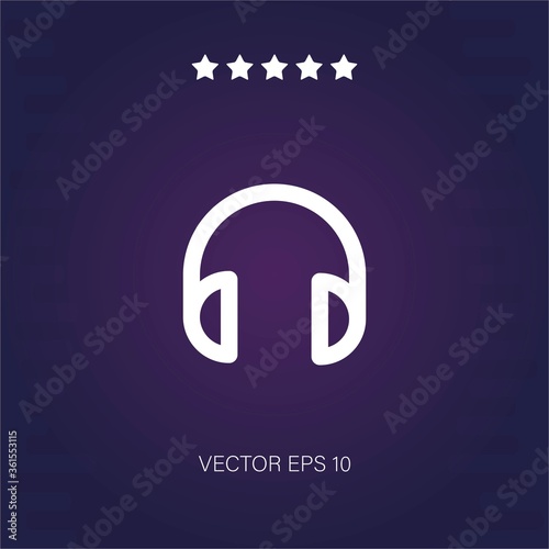 headphones vector icon