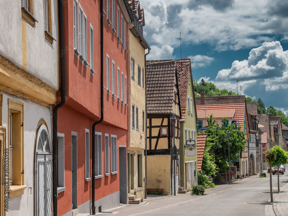 Marktbreit old streets and houses, Germany