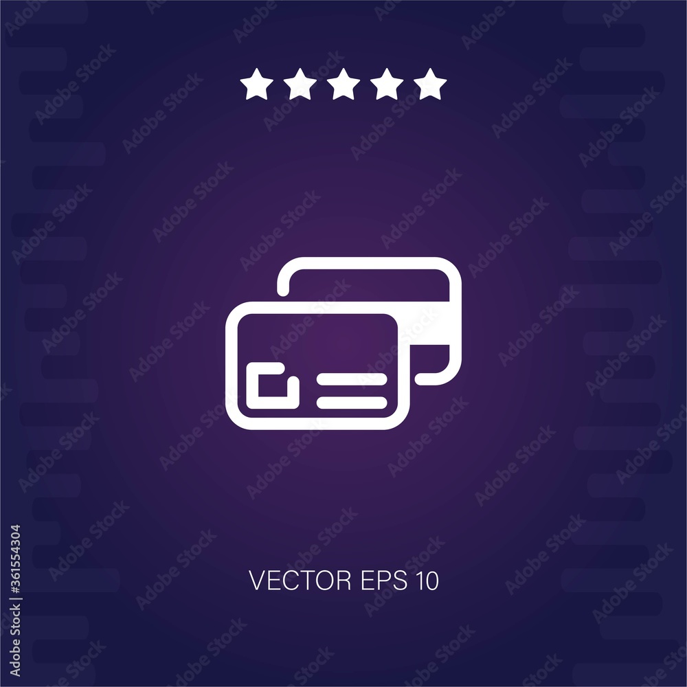 credit cards vector icon credit cards vector icon
