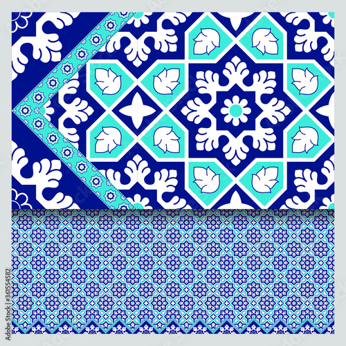 Ajrak Shawl - Sindhi Culture Fabric Pattern - Traditional Indus Valley wardrobe - print ready format. 
