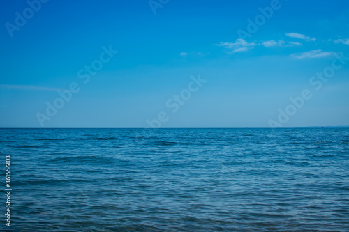 blue sky and sea photo