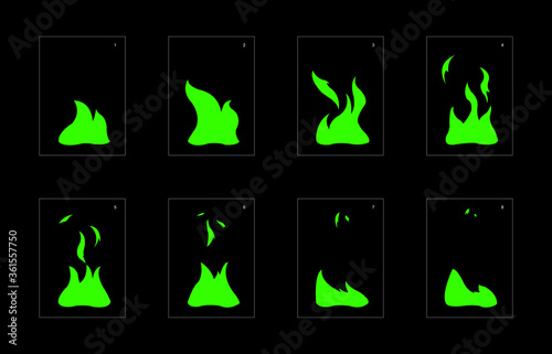 liquid explosion effect. Explosion Animation effect. Animation Sprite sheet for games, cartoon or animation. vector style animation effect 1353.